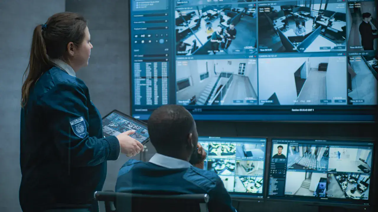 Technician hardening a server rack inside a Milwaukee business